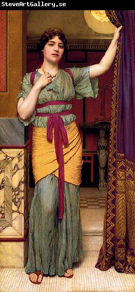 John William Godward A Pompeian Lady